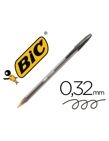 BOLIGRAFO BIC CRISTAL NEGRO UNIDAD