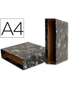 CAJA ARCHIVADOR LIDERPAPEL CLASSIC BLUE A4 NEGRA