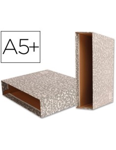 CAJA ARCHIVADOR LIDERPAPEL CLASSIC RED CUARTO APAISADO GRIS