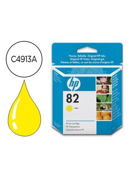 INK-JET HP DESIGNJET 500/800 P RINTER SERIES N.82 AMARILLO