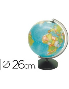 GLOBO TERRAQUEO SIN LUZ MODELO CORALLO DIAMETRO 26 CM