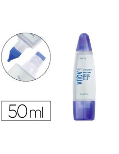 PEGAMENTO COLA LIQUIDA TOMBOW TRANSPARENTE AQUA PERMANENTE CON 2 PUNTAS 50 ML