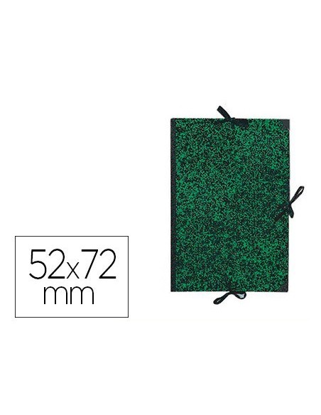 CARPETA DIBUJO CANSON CLASSIC 52X72 CM CON LAZOS MARMOL VERDE