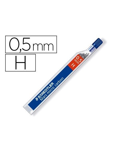 MINAS STAEDTLER MARS MICRO GRAFITO 0,5 MM H TUBO CON 12 UNIDADES