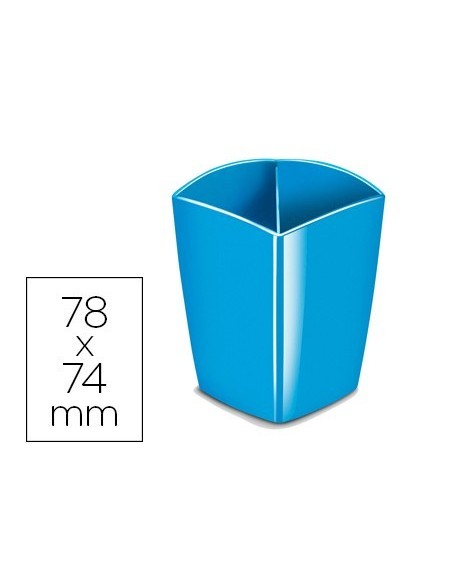 CUBILETE PORTALAPICES CEP MAGNETICO AZUL 78X74X95 MM