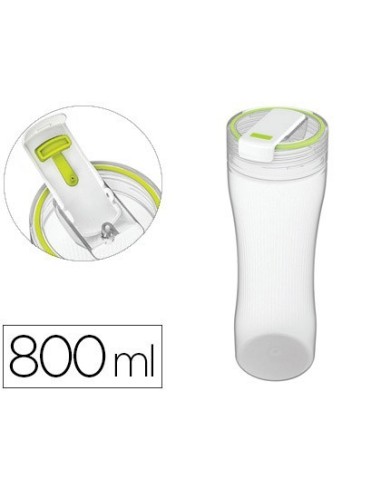 VASO BEBIDAS OFFISYS CAPACIDAD 0,8 L DOBLE APERTURA LIMPIEZA FACIL 100% HERMETICO 81X240 MM