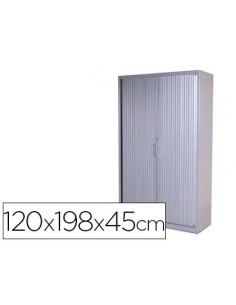 ARMARIO METALICO ROCADA DOS PUERTAS TIPO PERSIANA INCLUYE CUATRO BALDA SERIE STORE 120X198X45 CM ACABADO AC00