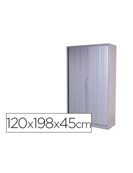 ARMARIO METALICO ROCADA DOS PUERTAS TIPO PERSIANA INCLUYE CUATRO BALDA SERIE STORE 120X198X45 CM ACABADO AC00