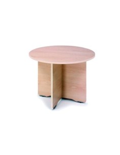 MESA DE REUNION ROCADA MEETING 3005AB04 ESTRUCTURA MADERA GRIS ALUMINIO EN ASPAS TABLERO BLANCO 100 CM