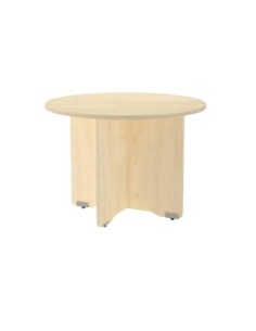 MESA DE REUNION ROCADA MEETING 3006AA01 ESTRUCTURA MADERA HAYA EN ASPAS TABLERO HAYA 120 CM DIAMETRO