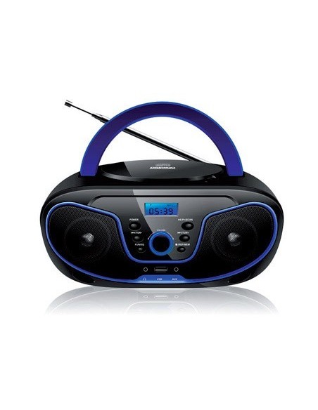 RADIO REPRODUCTOR DAEWOO CD CON USB RADIO DIGITAL 20 PRESINTONIAS POTENCIA DE SALIDA 2X2W CON 2 JACK
