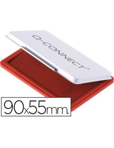 TAMPON Q-CONNECT N.3 90X55 MM ROJO
