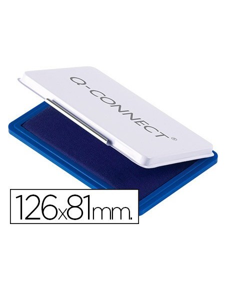 TAMPON Q-CONNECT N.1 126X81 MM AZUL
