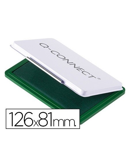 TAMPON Q-CONNECT N.1 126X81 MM VERDE