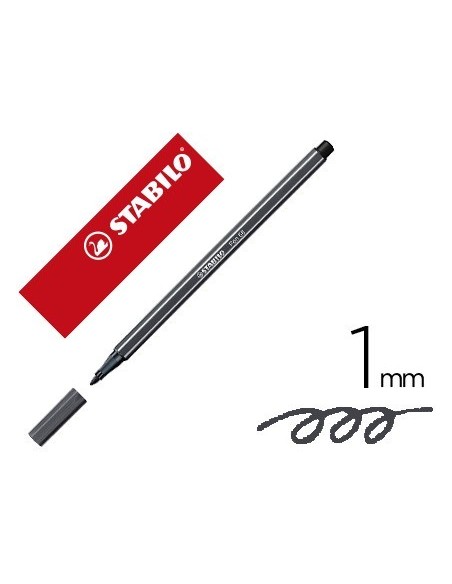 ROTULADOR STABILO ACUARELABLE PEN 68 GRIS PAYNES 1 MM