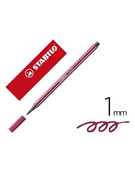 ROTULADOR STABILO ACUARELABLE PEN 68 PURPURA 1 MM