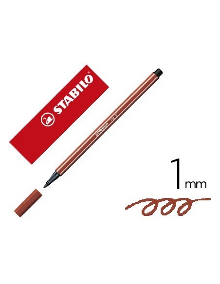 ROTULADOR STABILO ACUARELABLE PEN 68 SANGUINA 1 MM