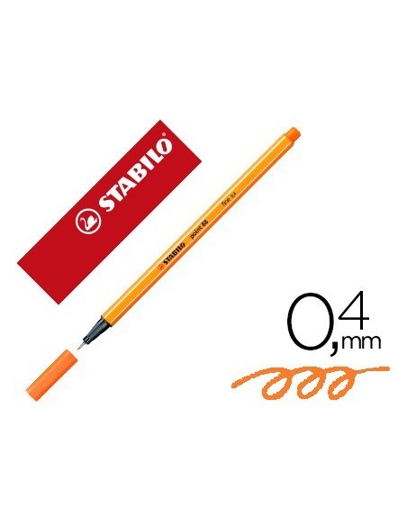 ROTULADOR STABILO PUNTA DE FIBRA POINT 88 CARNE OSCURO 0,4 MM