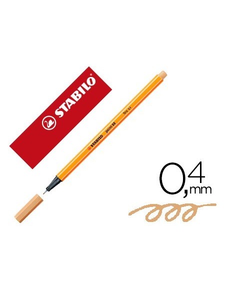 ROTULADOR STABILO PUNTA DE FIBRA POINT 88 OCRE 0,4 MM