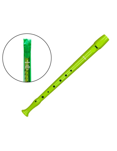 FLAUTA HOHNER 9508 COLOR VERDE FUNDA VERDE Y TRANSPARENTE