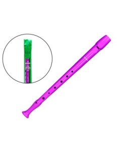FLAUTA HOHNER 9508 COLOR VIOLETA FUNDA VERDE Y TRANSPARENTE