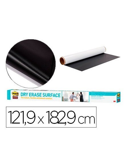 PIZARRA BLANCA POST IT SUPER STICKY ROLLO ADHESIVO REMOVIBLE 121,9X182,9 CM