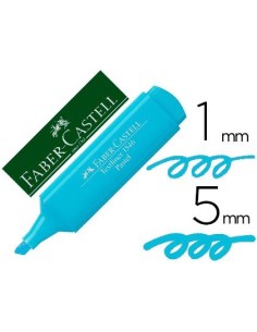 ROTULADOR FABER FLUORESCENTE 1546 COLOR PASTEL AZUL