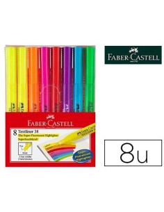 ROTULADOR FABER FLUORESCENTE TEXTLINER 38 BLISTER DE 8 UNIDADES COLORES SURTIDOS