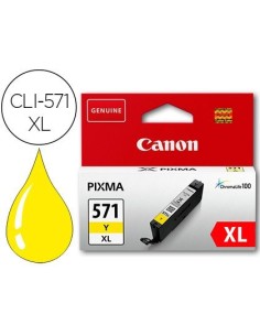 INK-JET CANON CLI-571XL PIXMA MG6852 / TS6050 / TS8050 AMARILLO 500 PAG