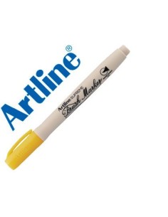 ROTULADOR ARTLINE SUPREME BRUSH PINTURA BASE DE AGUA PUNTA TIPO PINCEL TRAZO VARIABLE AMARILLO