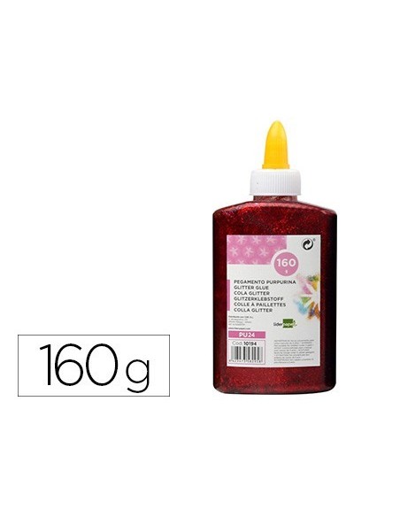 PURPURINA PEGAMENTO LIDERPAPEL FANTASIA ROJO METALIZADO BOTE DE 160 GR