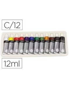 PINTURA ACRILICA DALER ROWNEY SIMPLY CAJA DE 12 COLORES SURTIDOS TUBO DE 12 ML