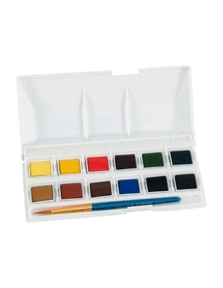 ACUARELA DALER ROWNEY SIMPLY BOLSILLO CAJA DE 12 COLORES SURTIDOS