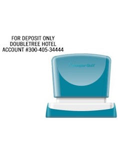 SELLO X'STAMPER QUIX PERSONALIZABLE COLOR NEGRO MEDIDAS 16X48 MM Q-11