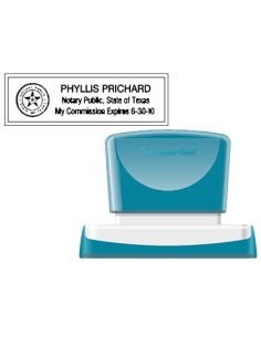 SELLO X'STAMPER QUIX PERSONALIZABLE COLOR NEGRO MEDIDAS 22X69 MM Q-18