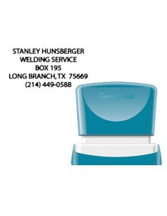 SELLO X'STAMPER QUIX PERSONALIZABLE COLOR NEGRO MEDIDAS 24X49 MM Q-12