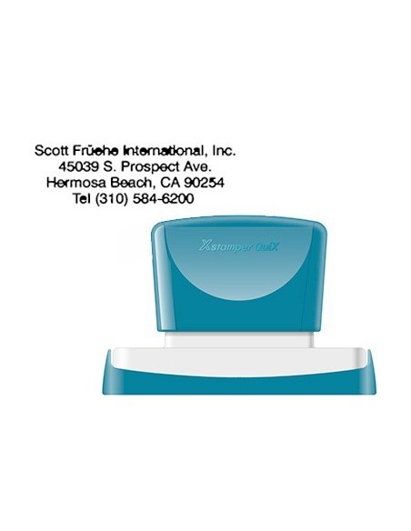 SELLO X'STAMPER QUIX PERSONALIZABLE COLOR NEGRO MEDIDAS 28X78 MM Q-24