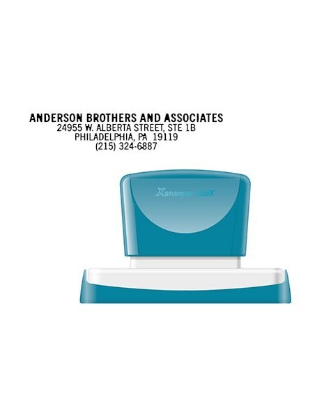 SELLO X'STAMPER QUIX PERSONALIZABLE COLOR NEGRO MEDIDAS 16X83 MM Q-26