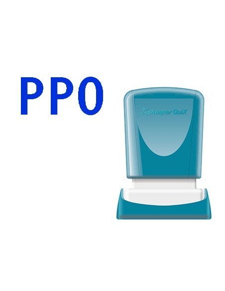 SELLO X'STAMPER QUIX PERSONALIZABLE COLOR AZUL MEDIDAS 11X25 MM Q-04