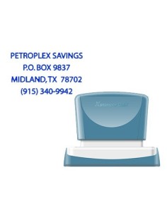 SELLO X'STAMPER QUIX PERSONALIZABLE COLOR AZUL MEDIDAS 36X61 MM Q-16