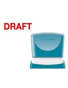 SELLO X'STAMPER QUIX PERSONALIZABLE COLOR ROJO MEDIDAS 11X40 MM Q-10