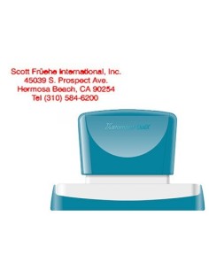 SELLO X'STAMPER QUIX PERSONALIZABLE COLOR ROJO MEDIDAS 28X78 MM Q-24