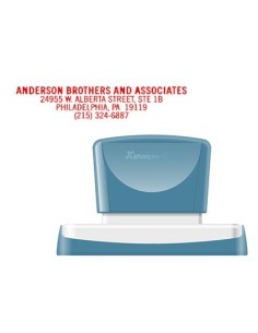 SELLO X'STAMPER QUIX PERSONALIZABLE COLOR ROJO MEDIDAS 16X83 MM Q-26