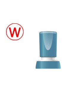 SELLO X'STAMPER QUIX PERSONALIZABLE COLOR ROJO REDONDO DIAMETRO 20 MM Q-34
