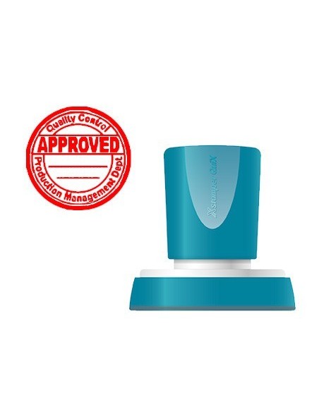 SELLO X'STAMPER QUIX PERSONALIZABLE COLOR ROJO REDONDO DIAMETRO 38 MM Q-53
