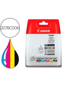 INK JET CANON PGI-580/CLI-581 PIXMA PARA TS6150 / TS8150 / TR7550 / TR8550 MULTIPACK NEGRO AMARILLO CIAN MAGENTA