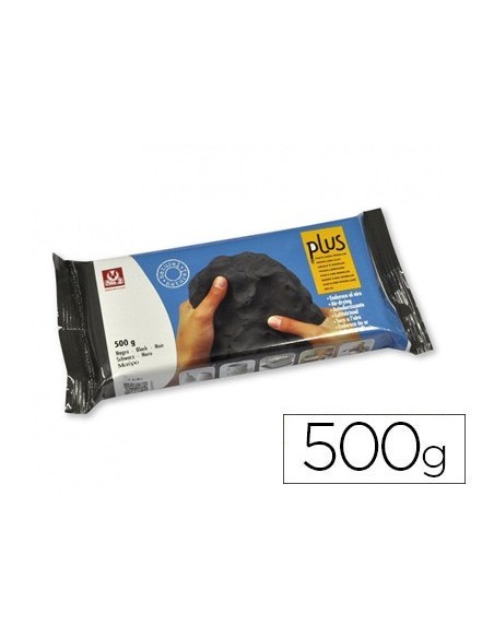 ARCILLA SIO-2 PLUS QUE ENDURECE AL AIRE NEGRO PAQUETEDE 500 GR