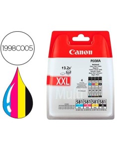 INK JET CANON PGI-580/CLI-581 XXL PIXMA PARA TS6150 / TS8150 /TR7550 / TR8550 MULTIPACK NEGRO AMARILLO CIAN