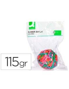 GOMILLAS ELASTICAS COLORES Q-CONNECT BOLA DE 115 GR