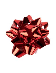 LAZOS LIDERPAPEL FANTASIA MEDIANOS COLOR ROJO METALIZADO